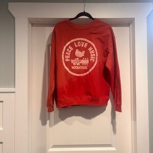 NWT Woodstock Graphic Crewneck
